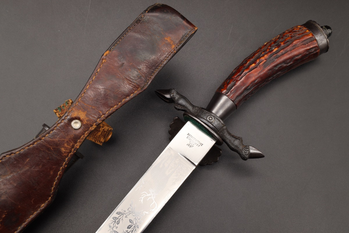 Dague de chasse impériale en acier par J.A. Henckels-photo-2