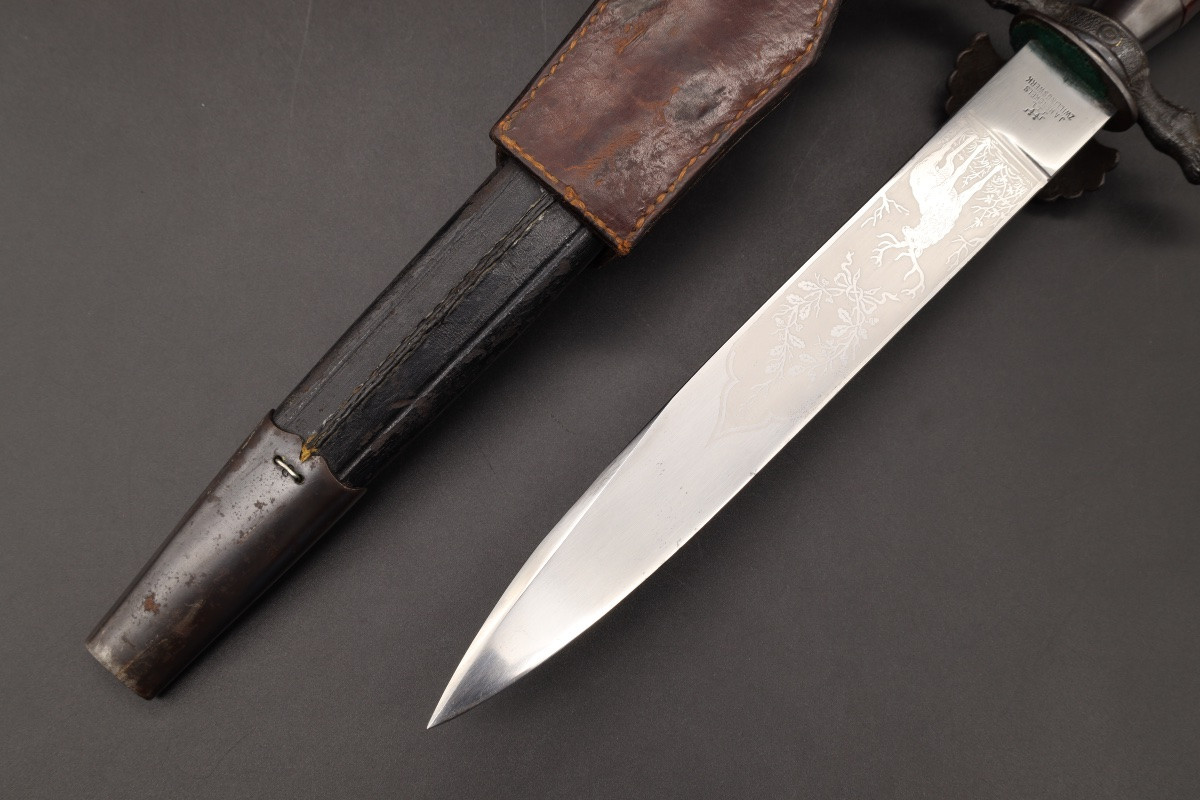 Dague de chasse impériale en acier par J.A. Henckels-photo-3