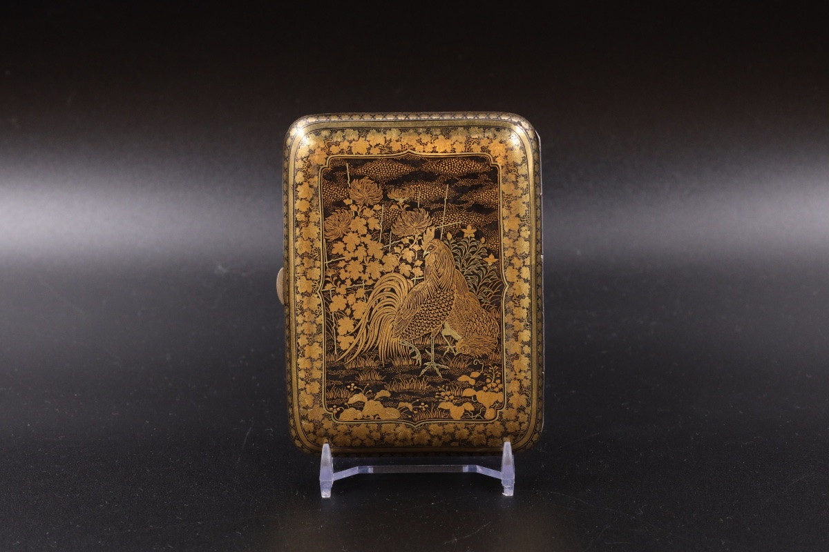 Japanese Damascene Cigarette Case By Komai Company-photo-2