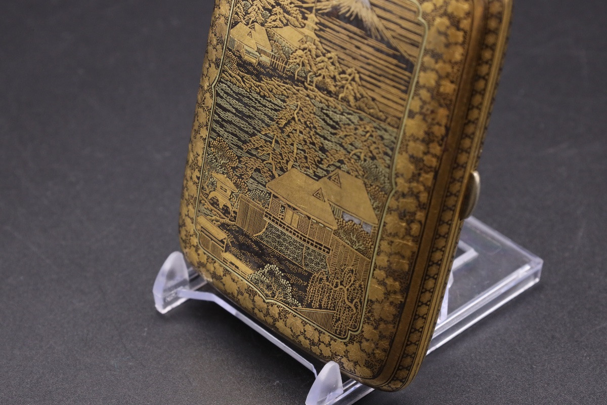 Japanese Damascene Cigarette Case By Komai Company-photo-1
