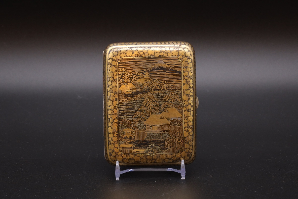 Japanese Damascene Cigarette Case By Komai Company
