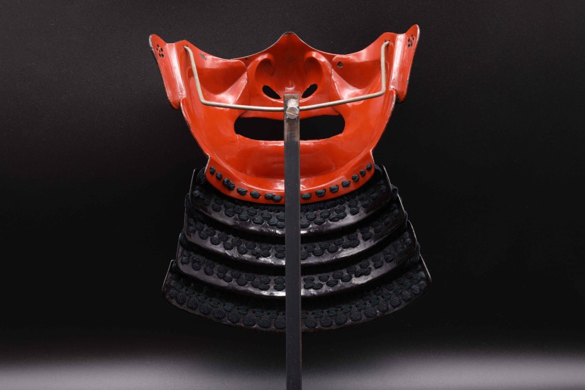 Menpō japonais de samouraï Yasurime-photo-4