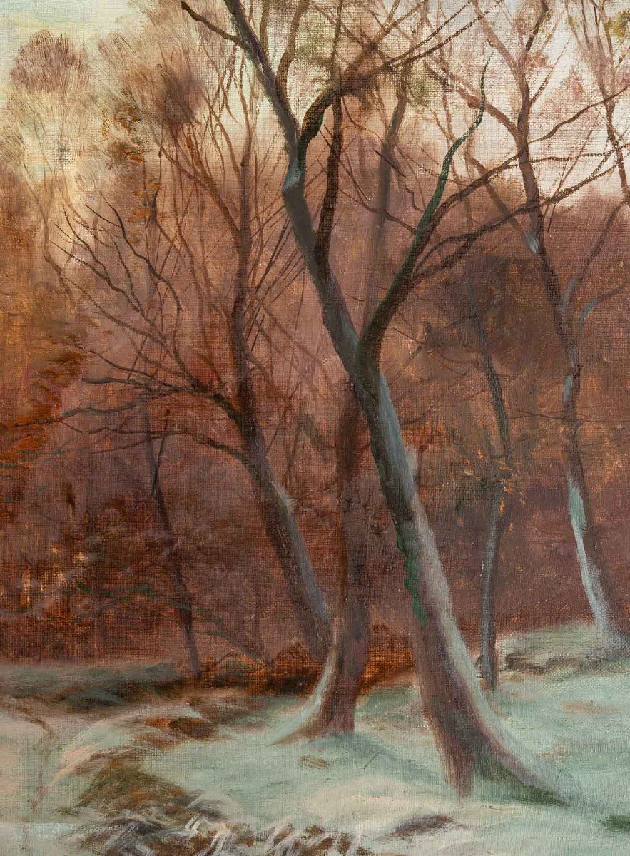 Malcom  Fraser (1868-1949). Paysage d'Hiver.-photo-4