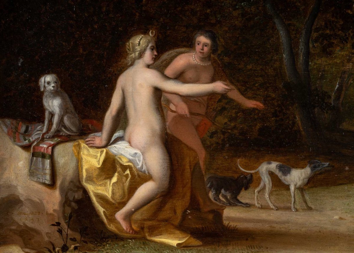Cornelius Willaerts 1600-1666. Diana And Callisto-photo-3