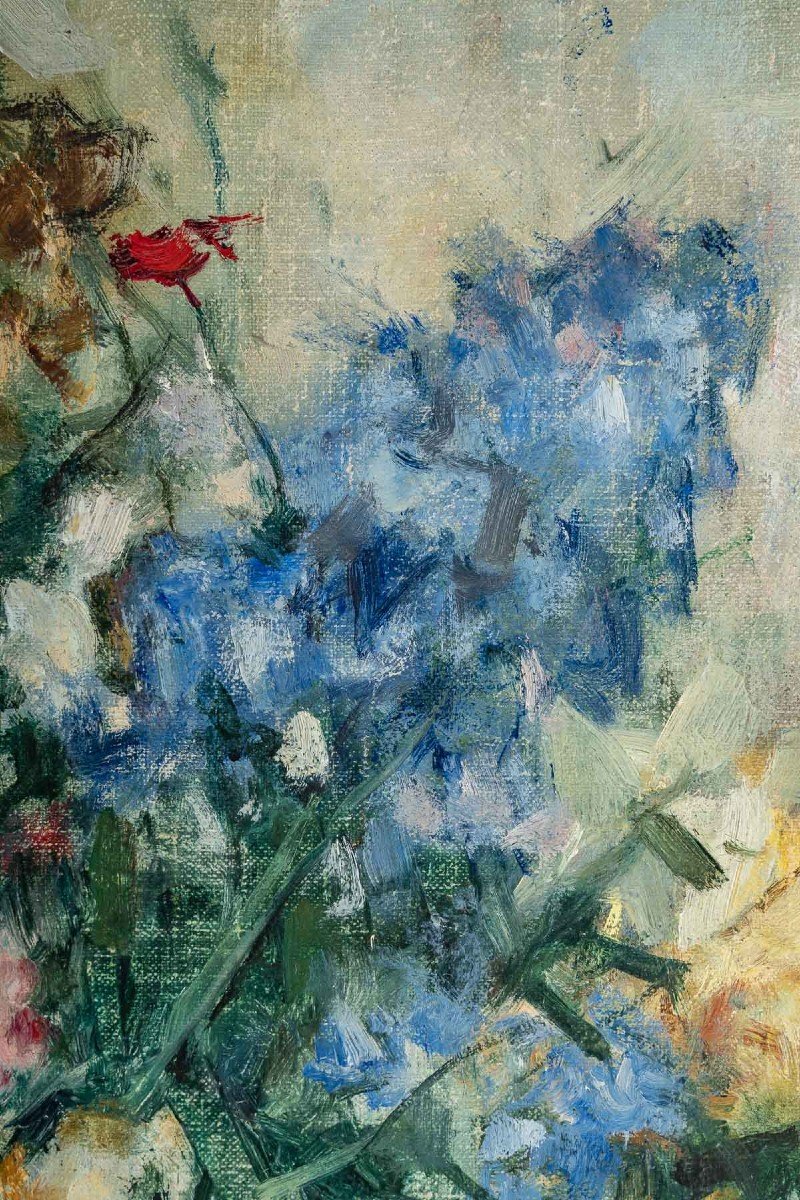 Jean Louis Auguste Laudy (1877-1956). Bouquets De Fleurs.-photo-3