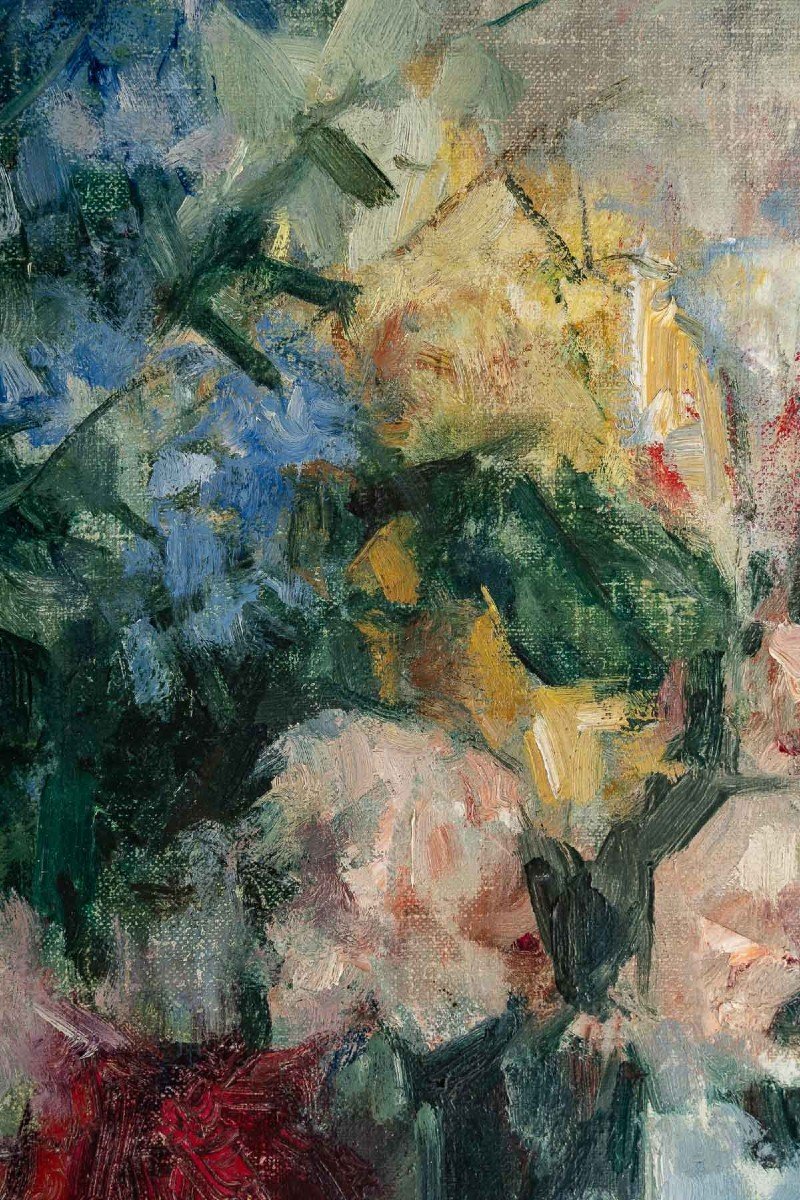 Jean Louis Auguste Laudy (1877-1956). Bouquets De Fleurs.-photo-4