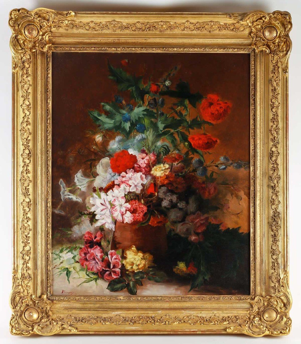 Victor Bourgeois (1870-1957). Bouquet De Fleurs.
