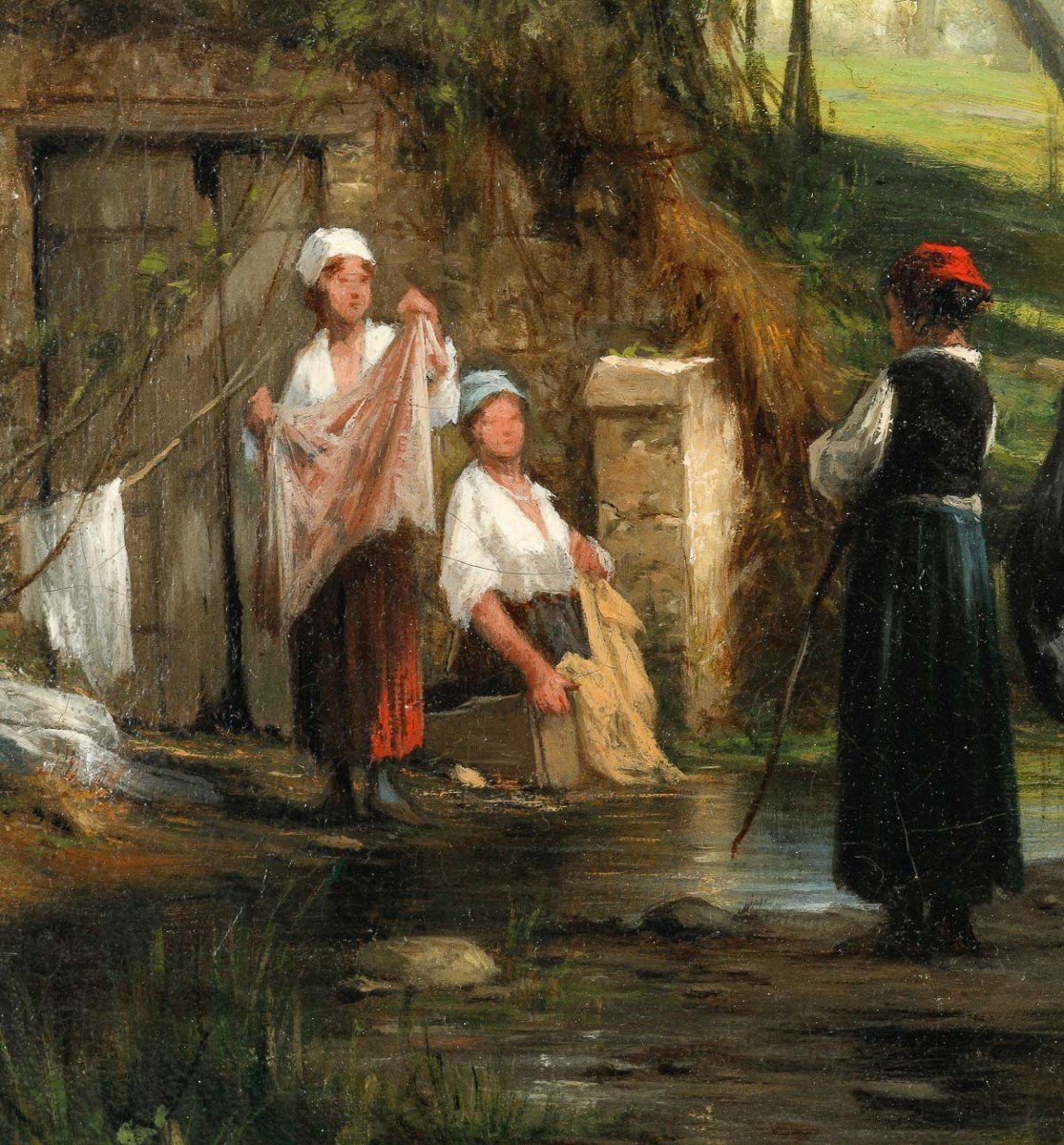 Léon LEGAT(1829-1892). Le Sous-bois.-photo-3