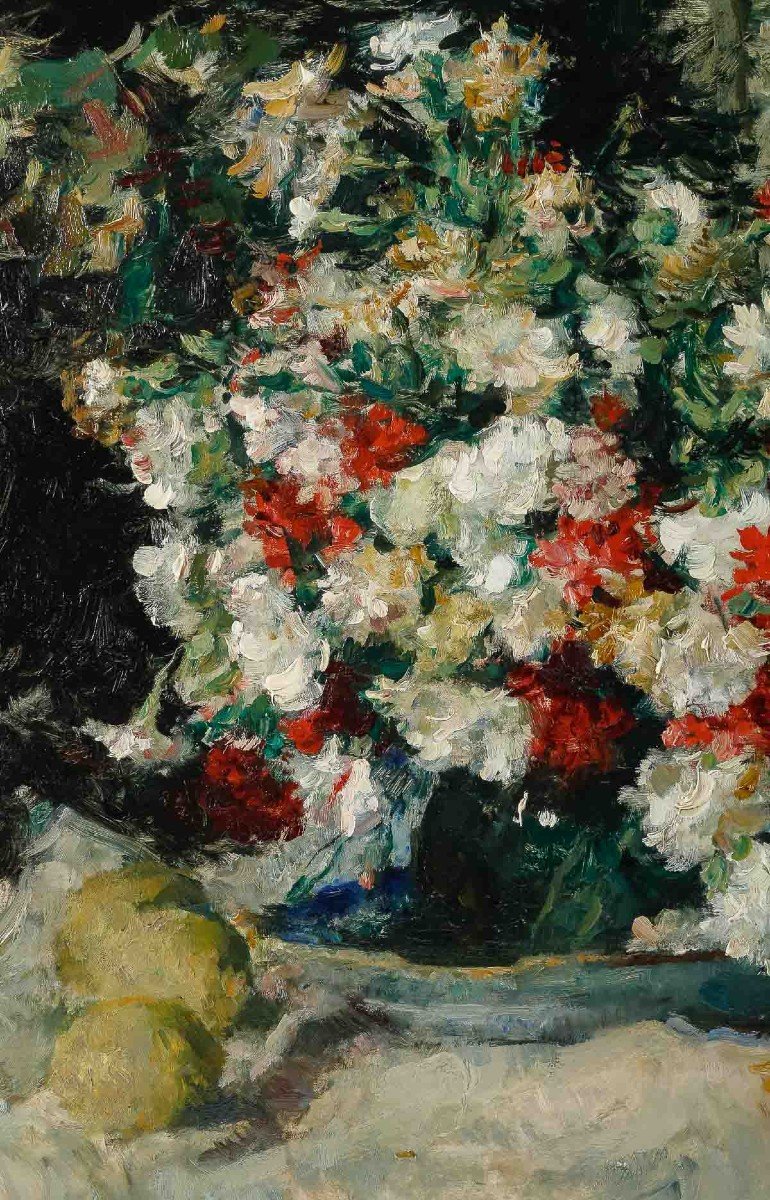 Jean Louis Auguste Laudy (1877-1956). Bouquets De Fleurs.-photo-2