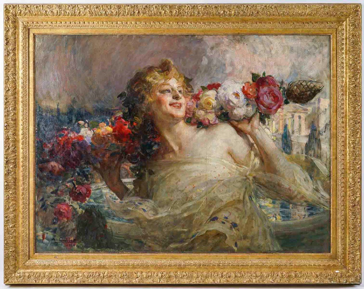 Antoine Calbet (1860-1942). Les fleurs.