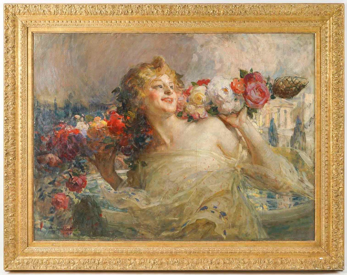 Les  Roses. Antoine Calbet 1860-1942-photo-1