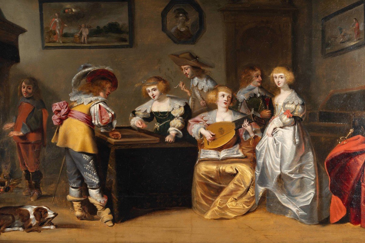 The Music Room, Christoffel Van Der Lamen 1606-1651-photo-6