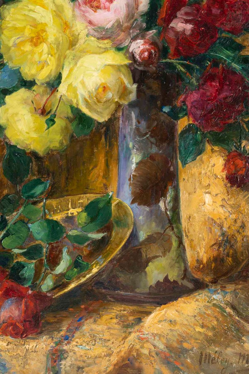 Gabrielle MELAY (1864-1931) Bouquet de fleurs-photo-2