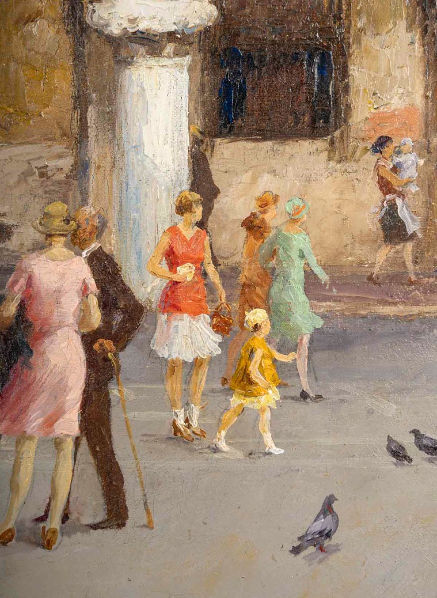 Stefano Novo (1862-1927) Visit To The Doge's Palace-photo-2