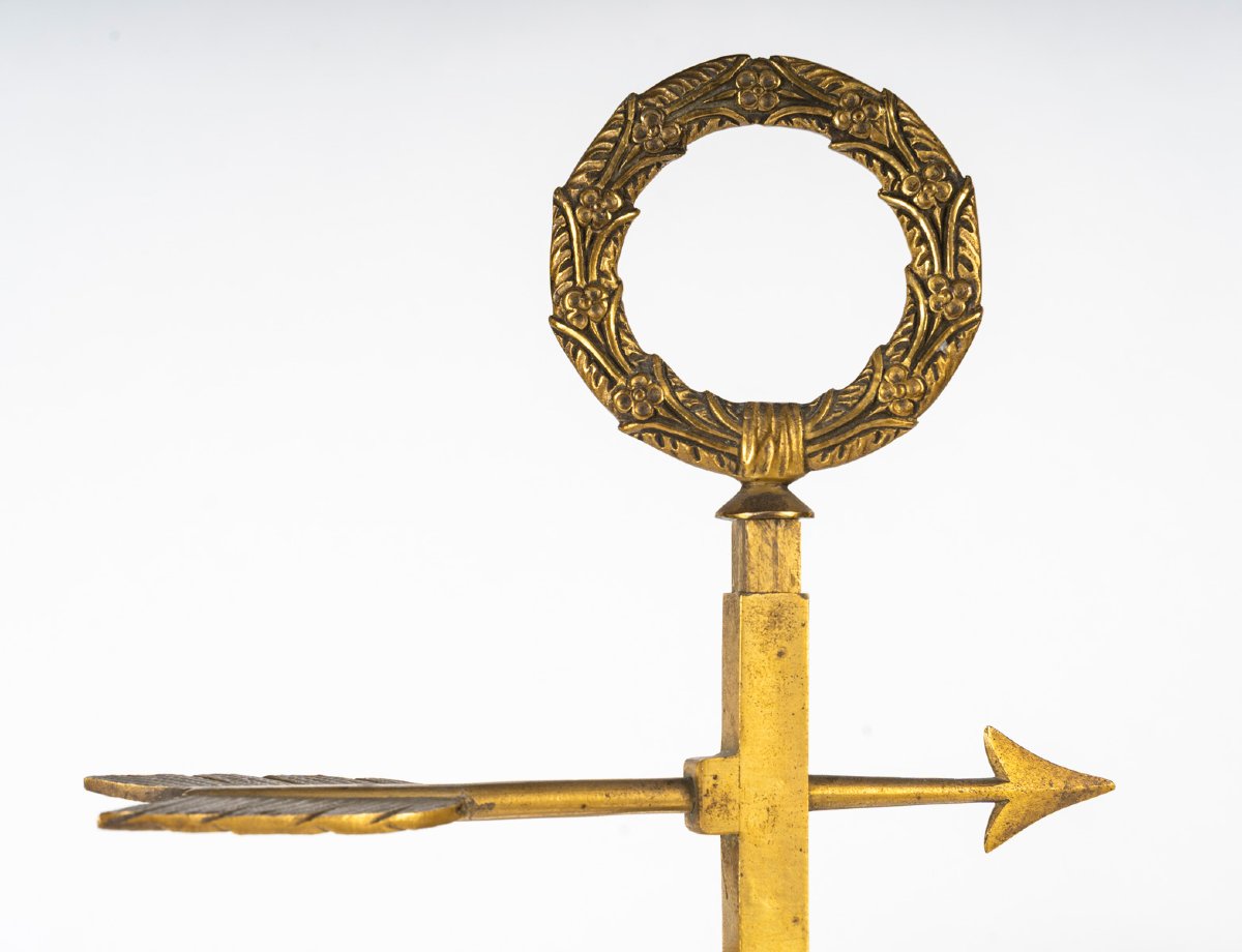 Lampe Bouillotte  En Bronze De Style Empire, Circa 1890-photo-1
