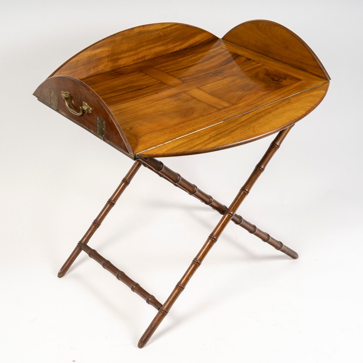 En acajou blond Table Plateau circa 1840-photo-4
