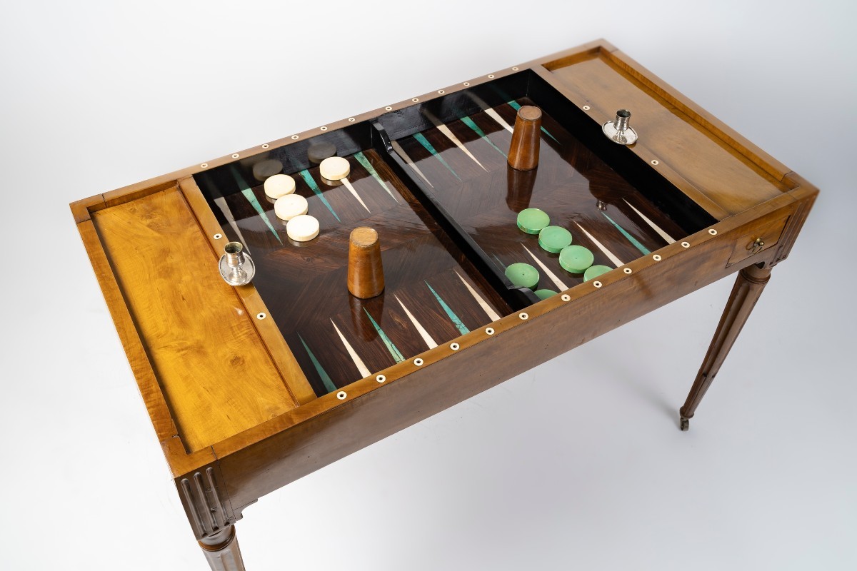 Table à jeux ou TRIC-TRAC LOUIS XVI fin du 18ème siècle