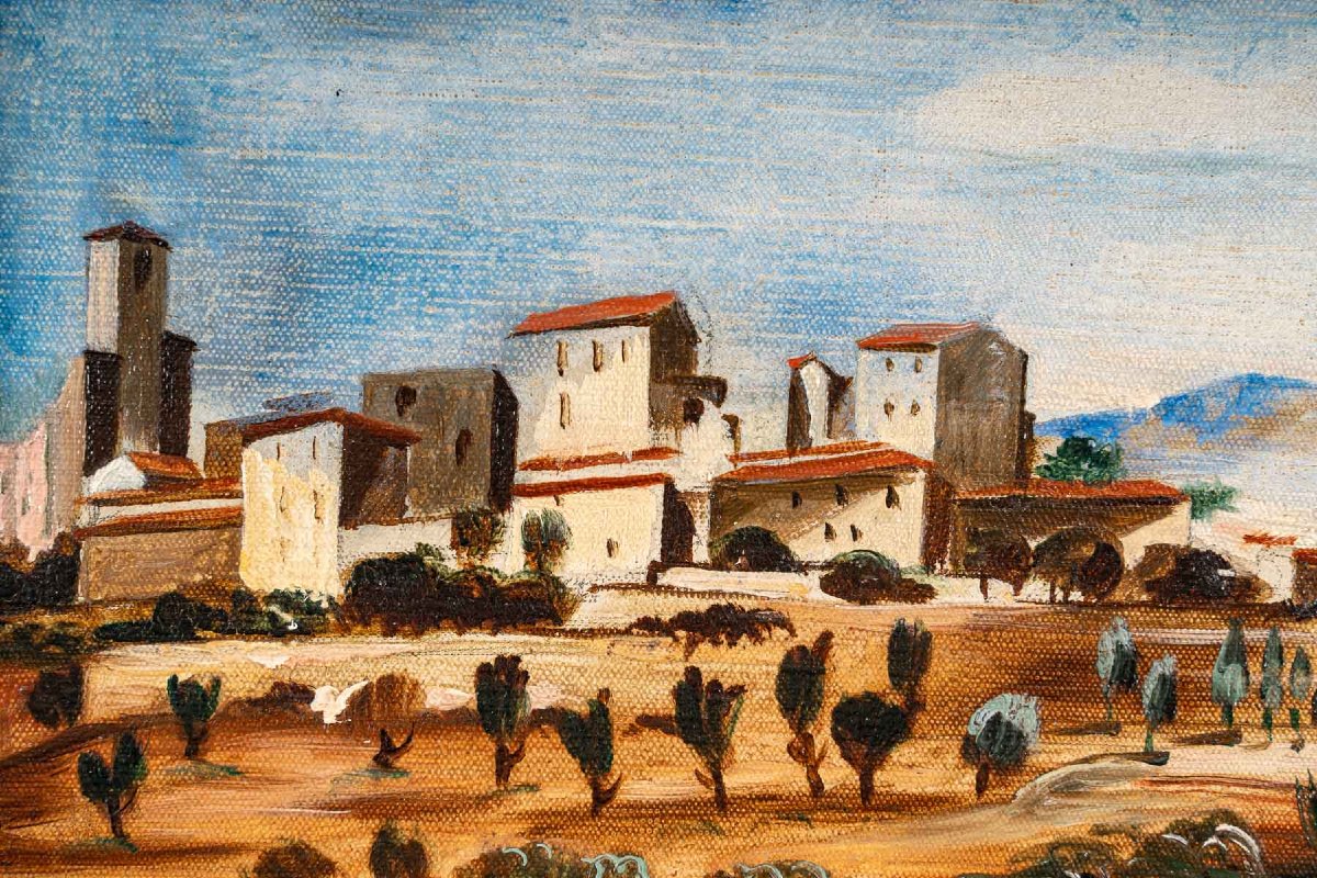 Henry De WAROQUIER 1881-1970 Paire de paysages d'Italie-photo-4