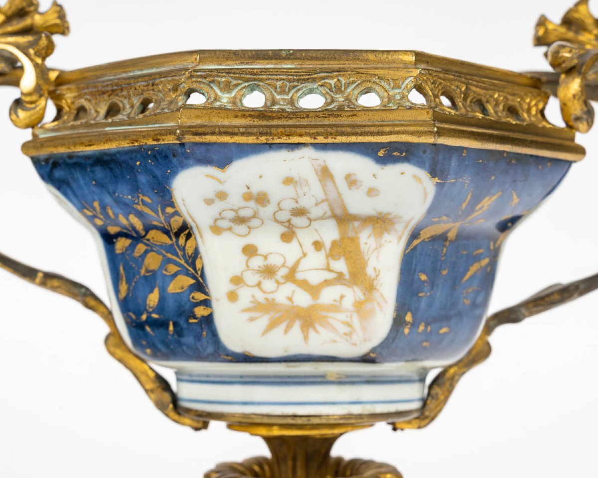  18th Century Chinese Porcelain Cup, Gilt Bronze Mount.-photo-3