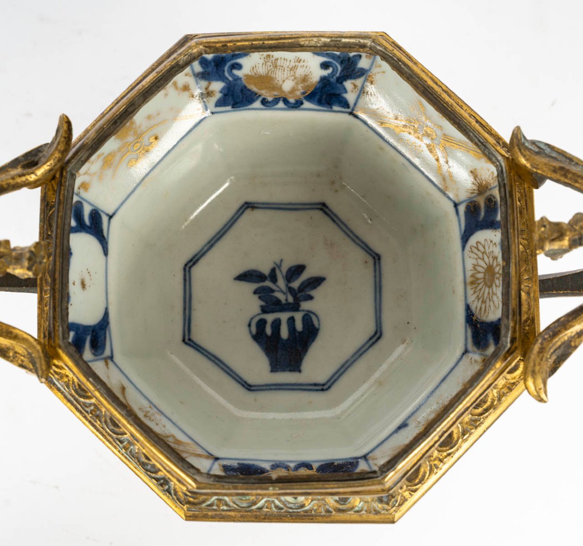  18th Century Chinese Porcelain Cup, Gilt Bronze Mount.-photo-5