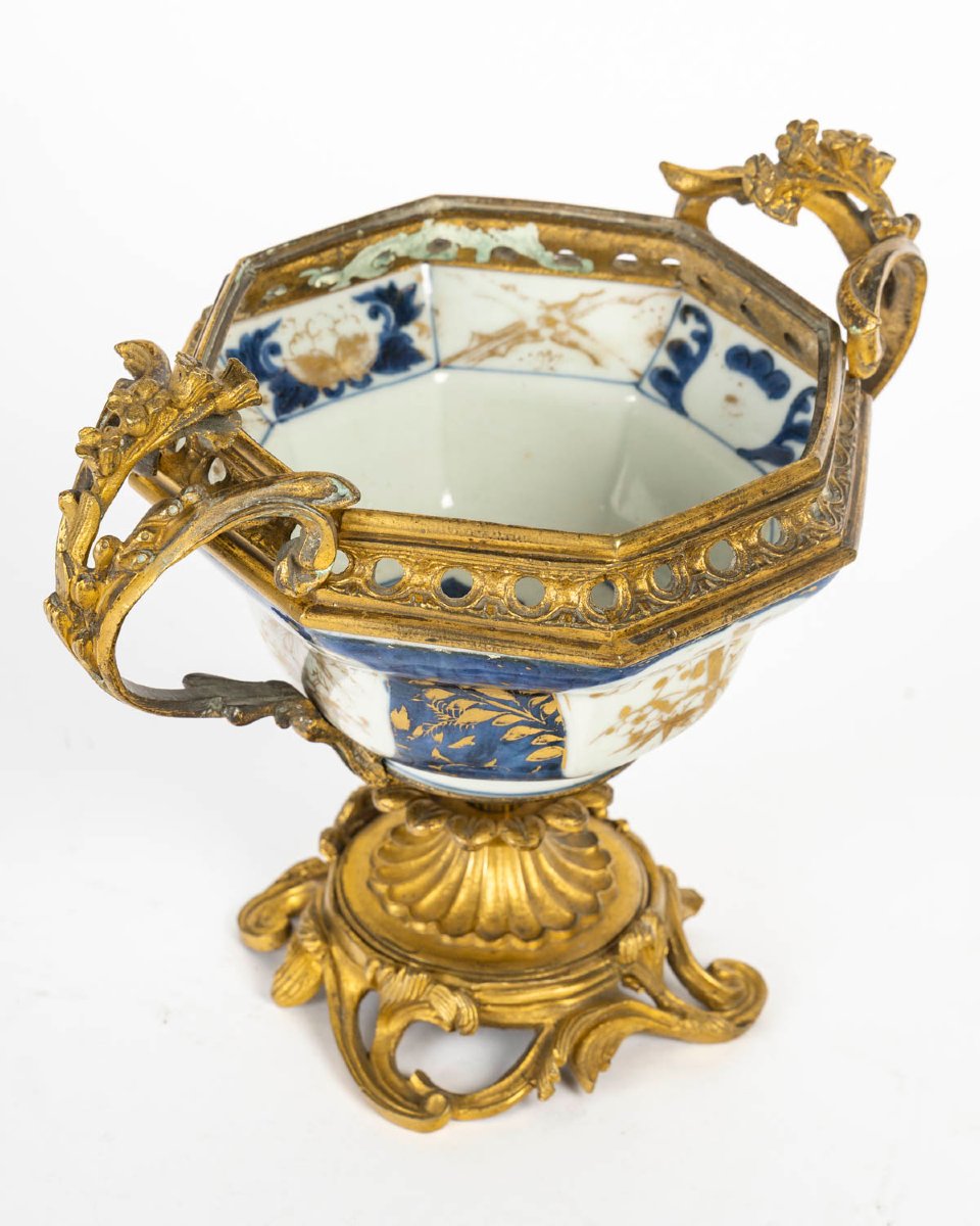  18th Century Chinese Porcelain Cup, Gilt Bronze Mount.-photo-6