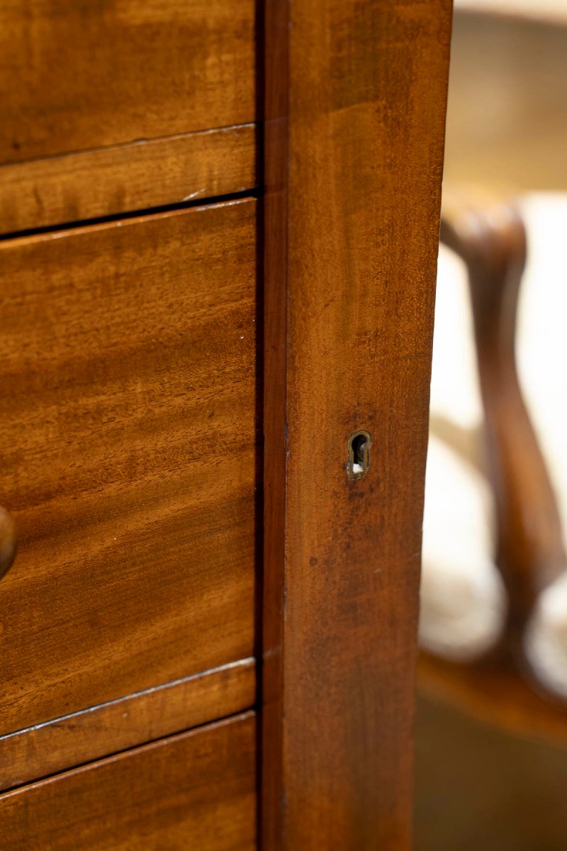 Wellington Chest Or Mahogany Chest Victorian Period Circa 1860.-photo-4