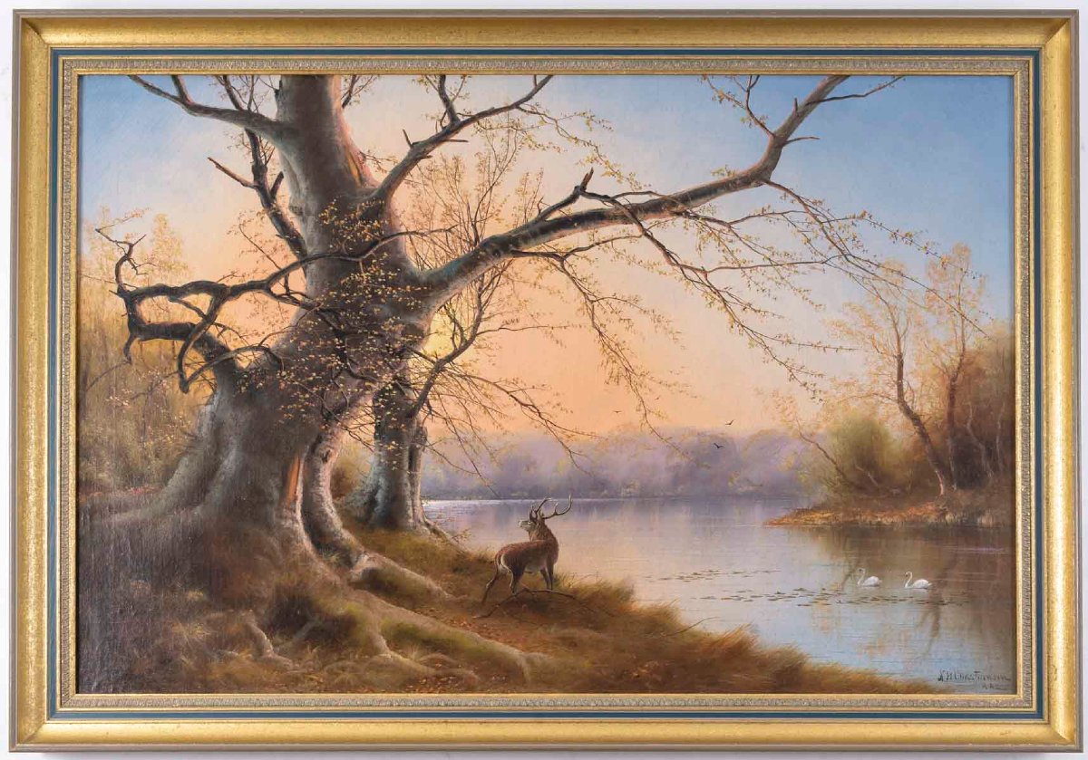 Nils Hans CHRISTIANSEN (1850-1922), La forêt-photo-1