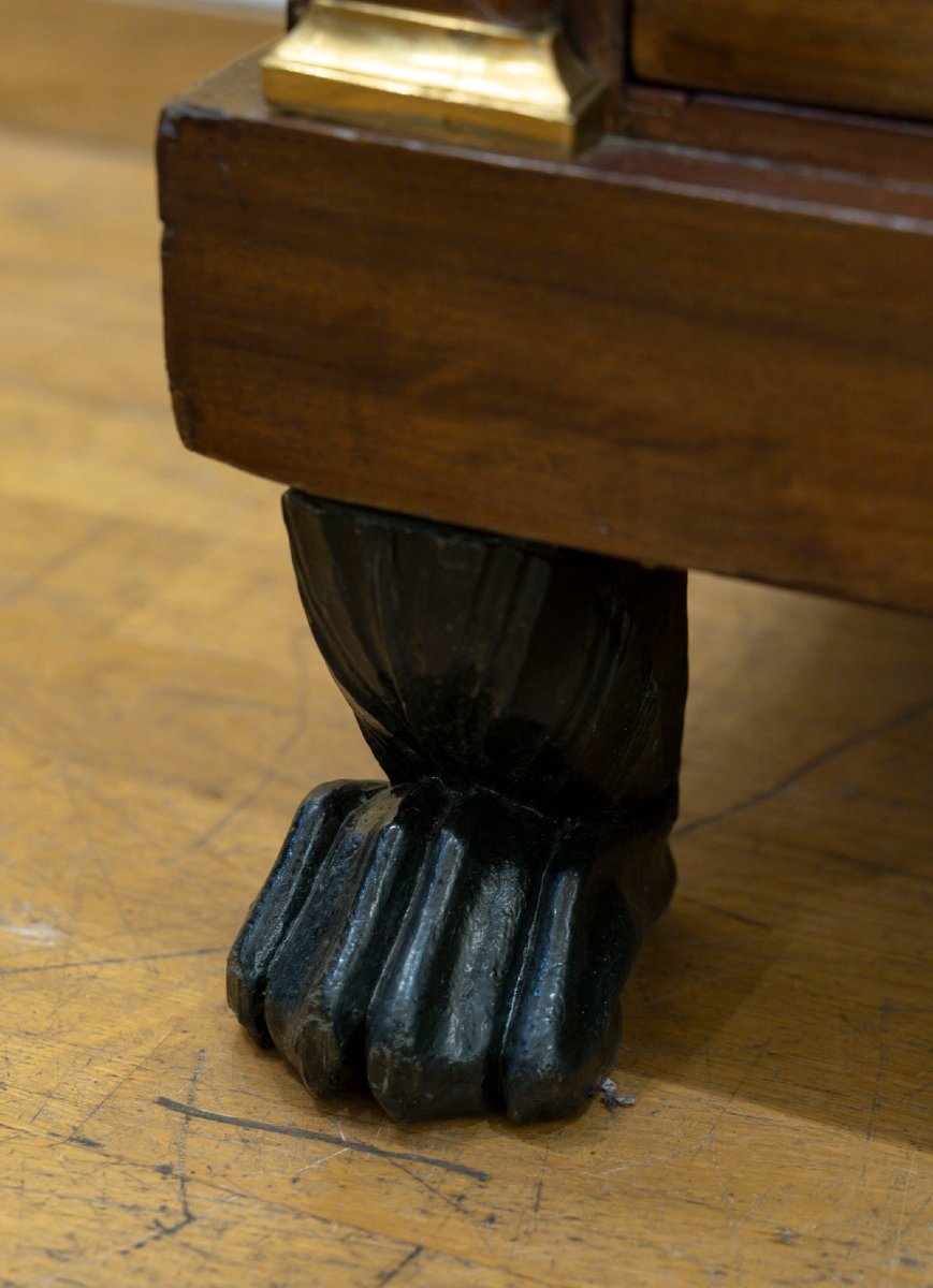 Commode Empire en acajou. XIXème siècle-photo-1