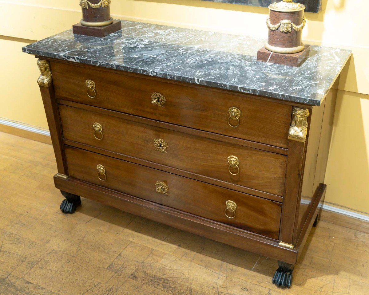 Commode Empire en acajou. XIXème siècle
