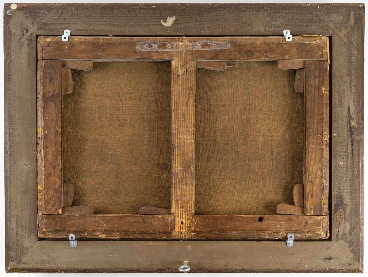 Jacques- Nicolas JULLIARD (1715-1790) Attribué à. " La cabane perchée"-photo-6