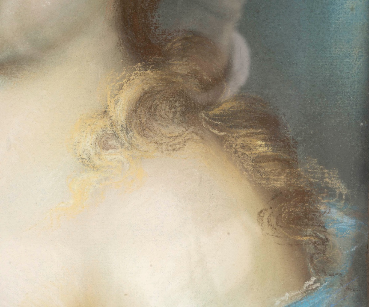 Suiveur de Rosalba CARRIERA (1675-1757) jeune fille -photo-4