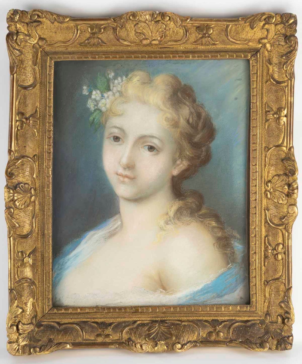 Suiveur de Rosalba CARRIERA (1675-1757) jeune fille