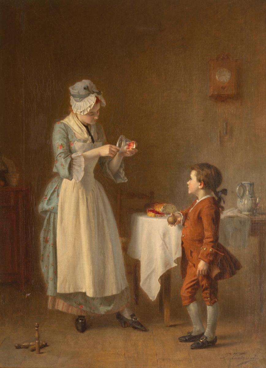 Pierre Joseph TOUSSAINT (1822-1888) La tartine