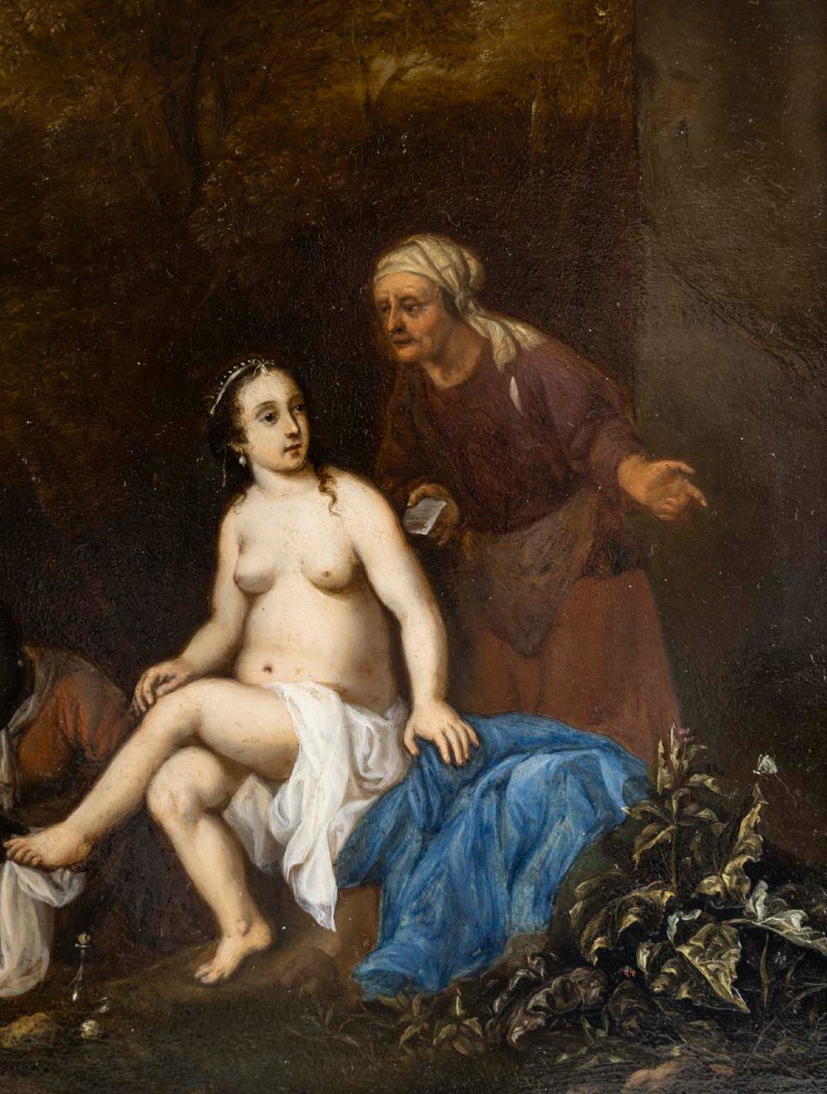 Cornélius Van Poelenburgh (1594-1667) “bethsabée”-photo-2