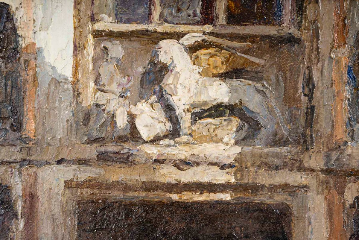 Sefano NOVO (1862-1927)  "Promenade à Venise"-photo-2