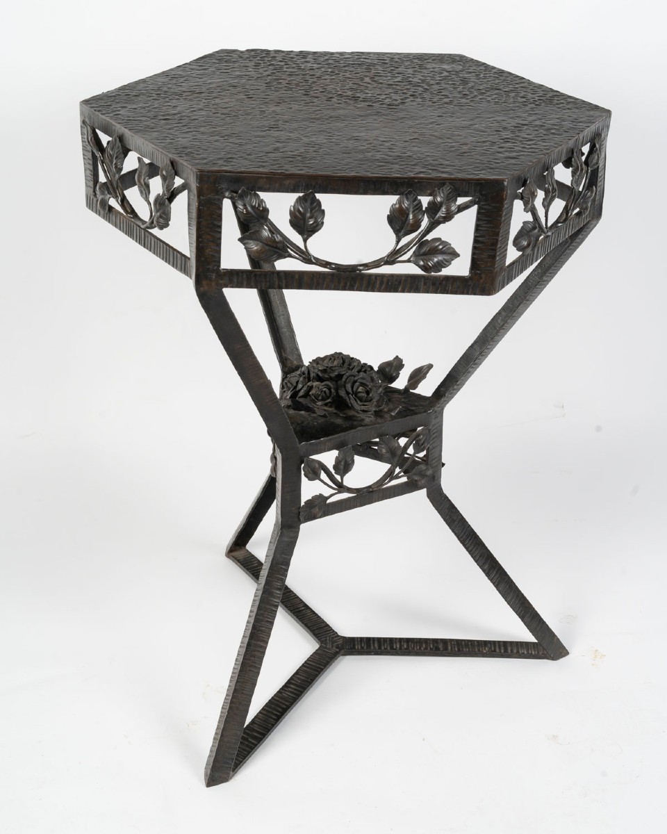 Art Deco Pedestal Table, Circa 1940