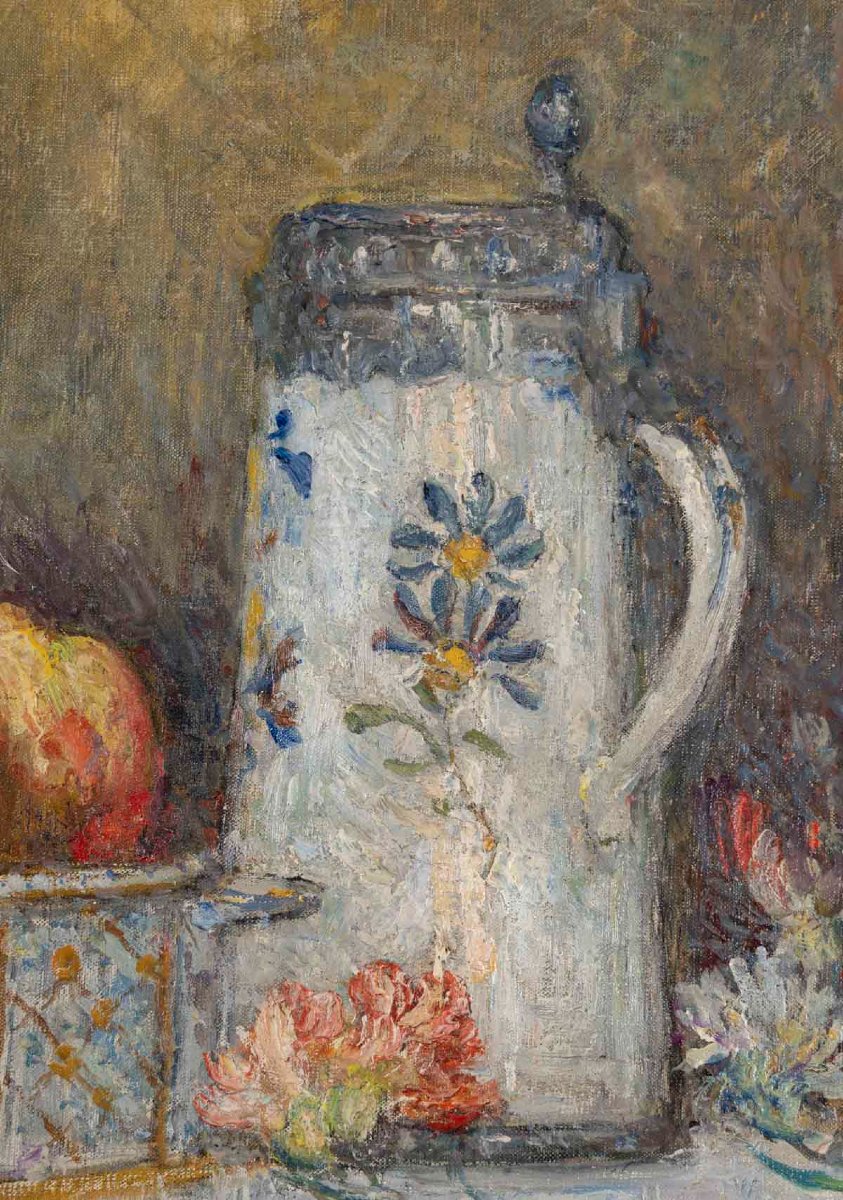 Léonce Pelletier (1869-1950) Still Life With Fruit-photo-4