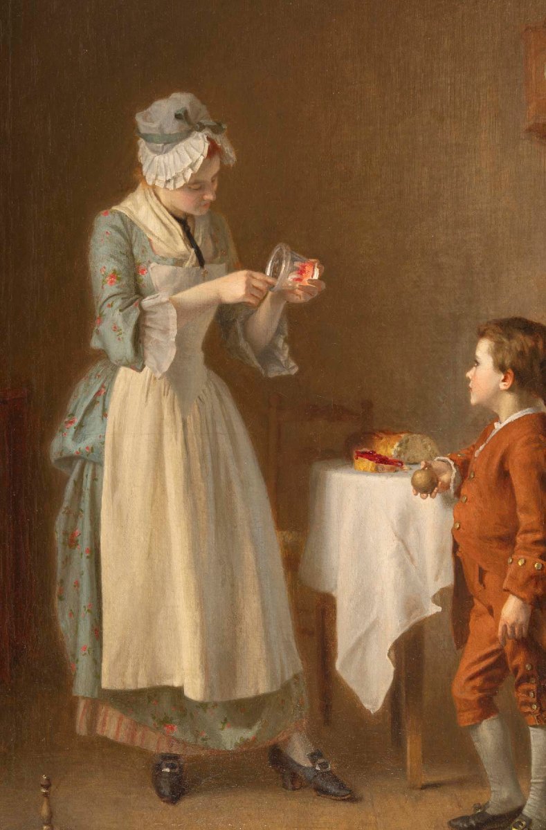 Pierre Joseph TOUSSAINT (1822-1888) Le goûter-photo-1