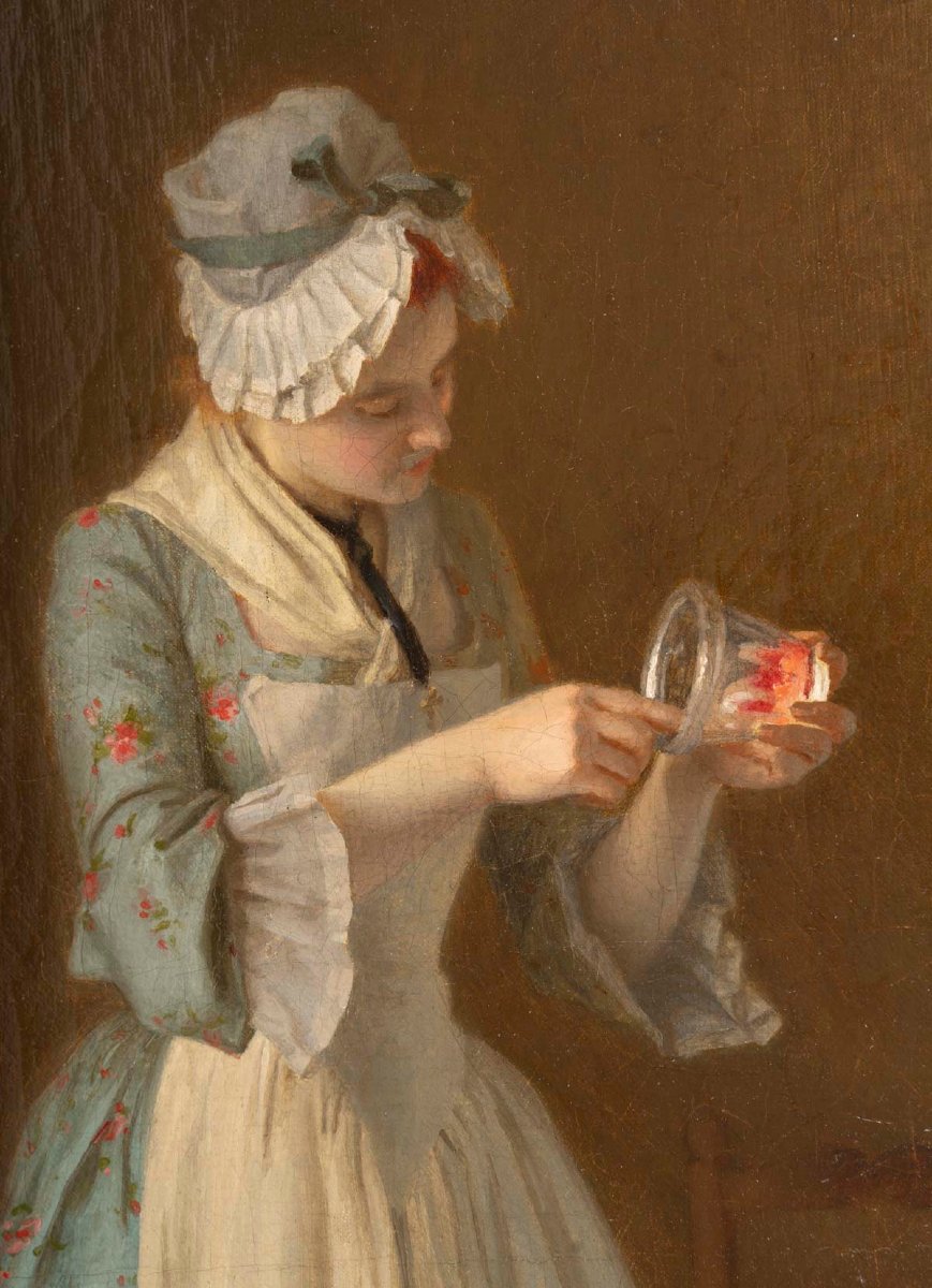 Pierre Joseph TOUSSAINT (1822-1888) Le goûter-photo-3