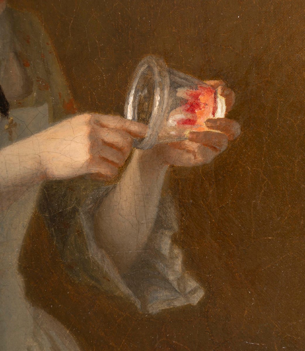 Pierre Joseph TOUSSAINT (1822-1888) Le goûter-photo-4