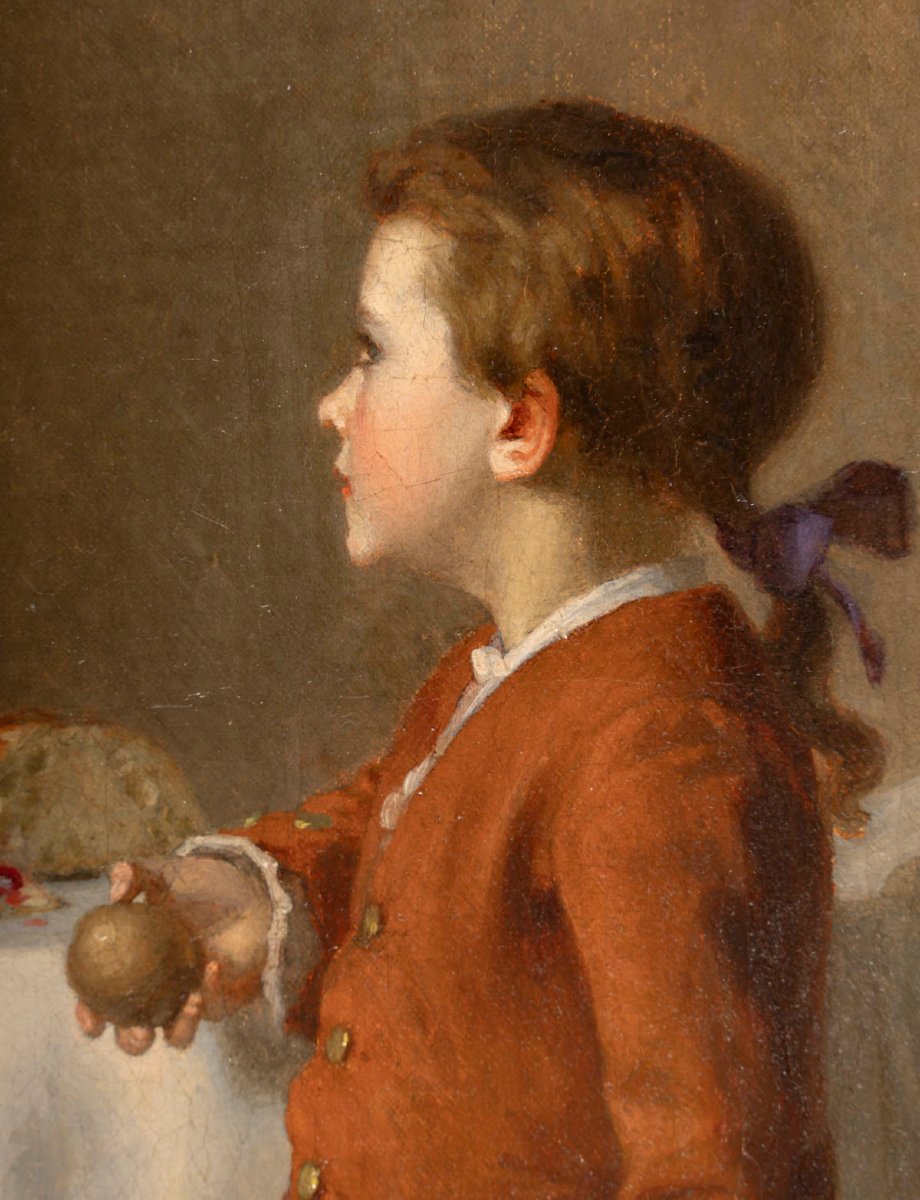 Pierre Joseph TOUSSAINT (1822-1888) Le goûter-photo-5