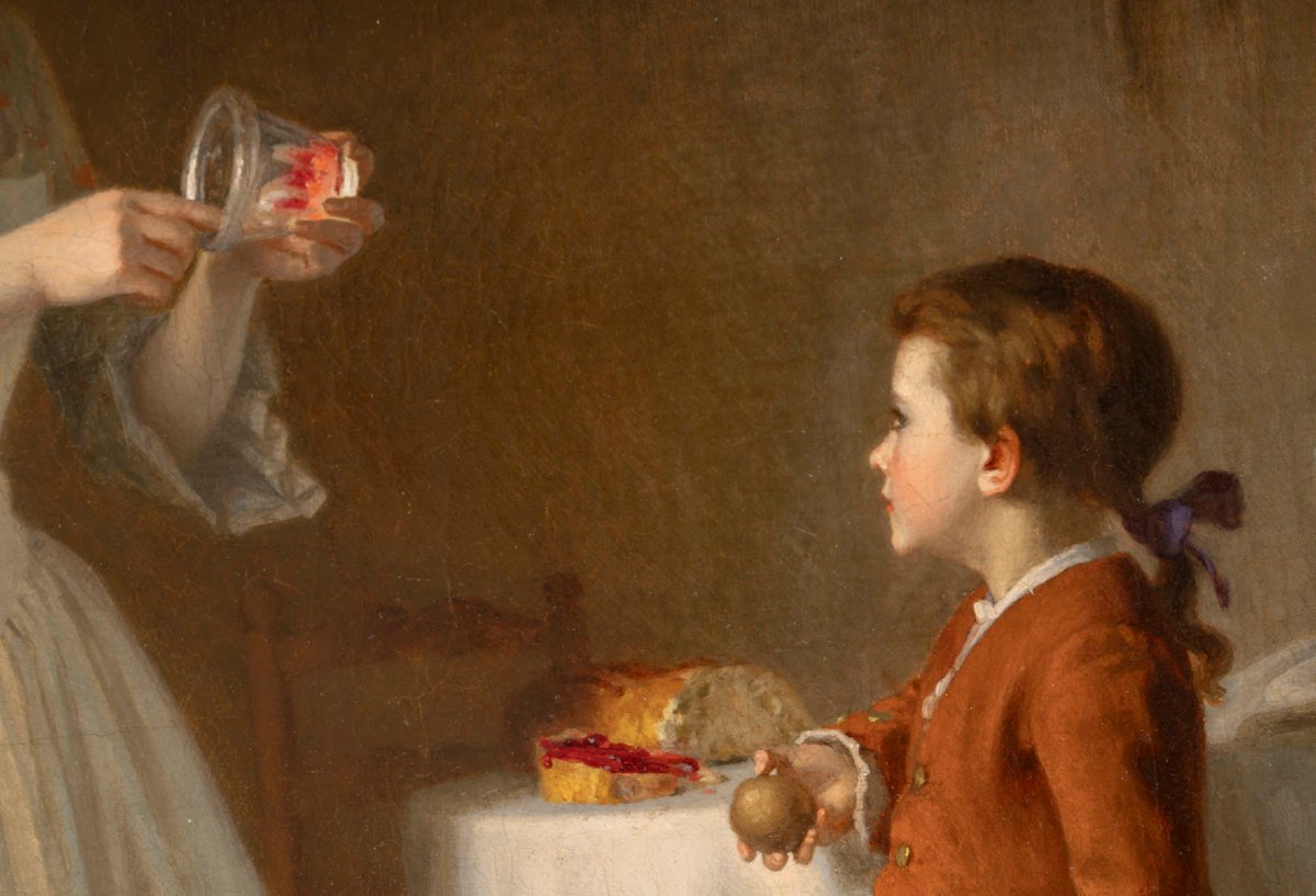 Pierre Joseph TOUSSAINT (1822-1888) Le goûter-photo-6