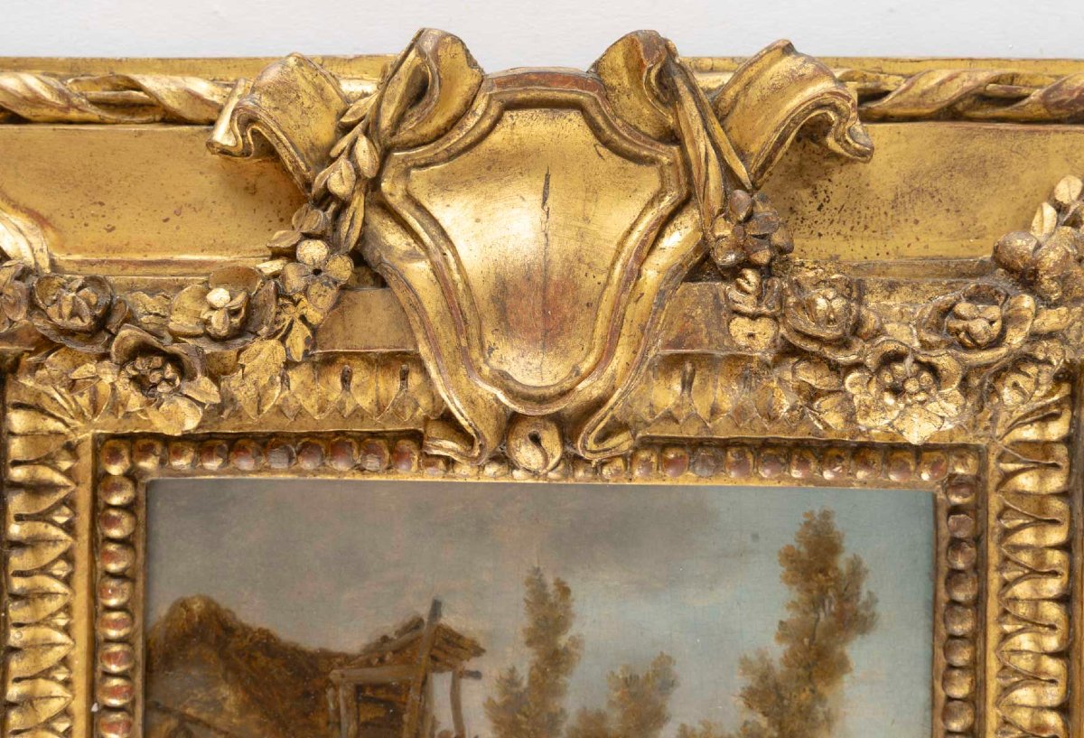 Jean-Baptiste LE PRINCE (1734-1781) Attribué,  Le joueur de tambourin et galoubet-photo-4