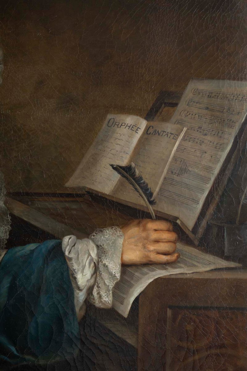 Portrait Of Louis-nicolas Clerambaut (1676-1749) French School, 18th Century-photo-3