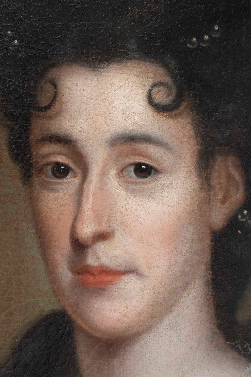  Portrait d'une  Dame  De Cour Attribué à François De Troy (1645-1730)-photo-1