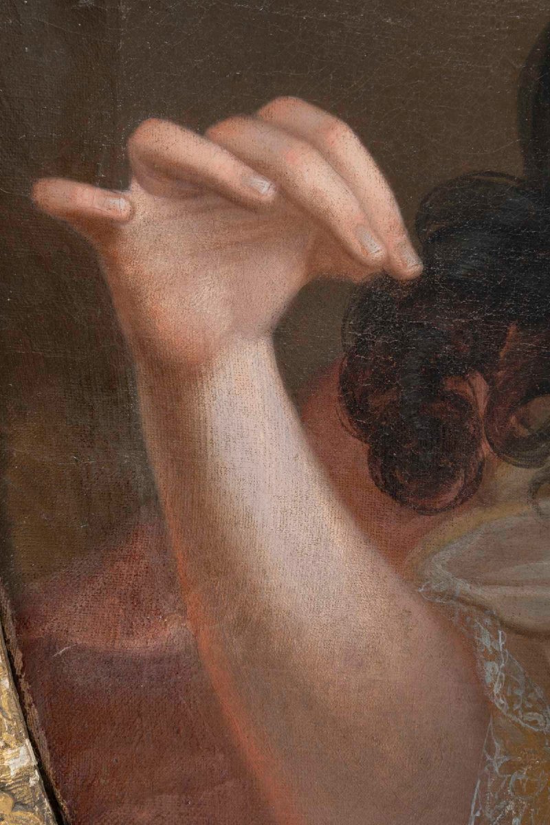  Portrait d'une  Dame  De Cour Attribué à François De Troy (1645-1730)-photo-2