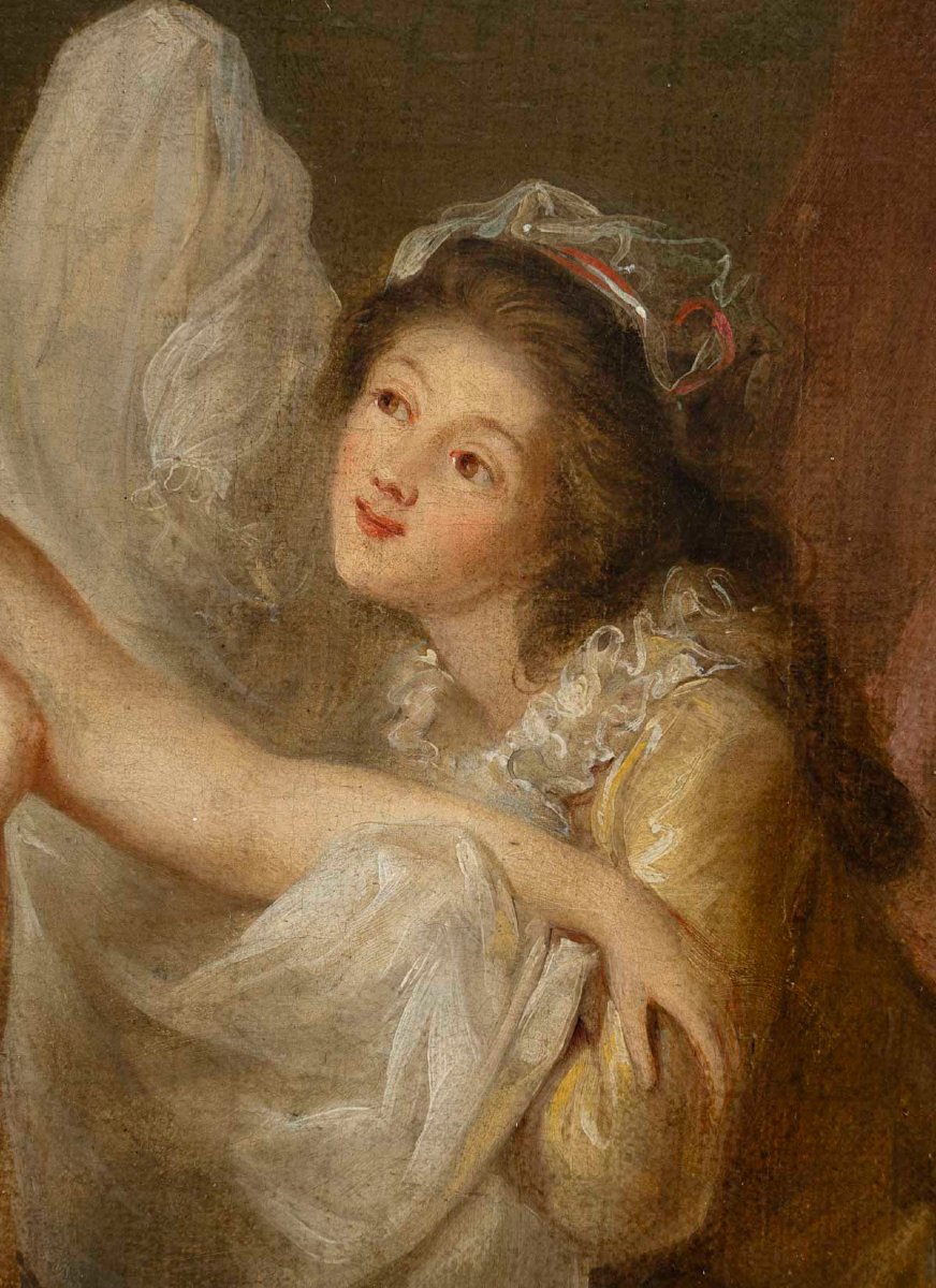 The Bedroom, Attributed To Jean-baptiste Charpentier (1728-1806) -photo-2