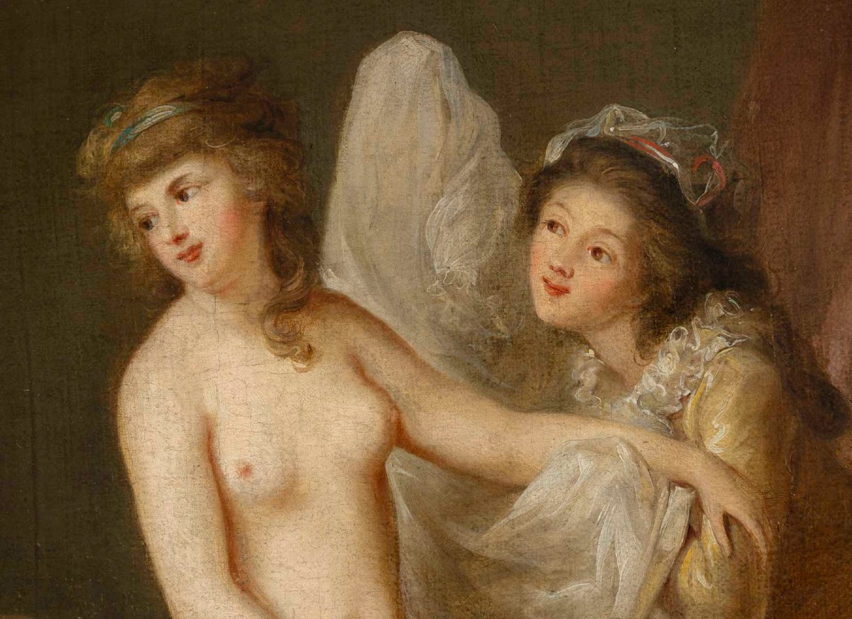 The Bedroom, Attributed To Jean-baptiste Charpentier (1728-1806) -photo-4