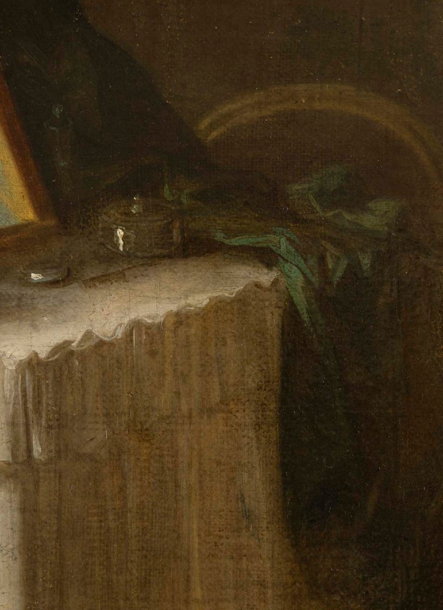 The Bedroom, Attributed To Jean-baptiste Charpentier (1728-1806) -photo-4