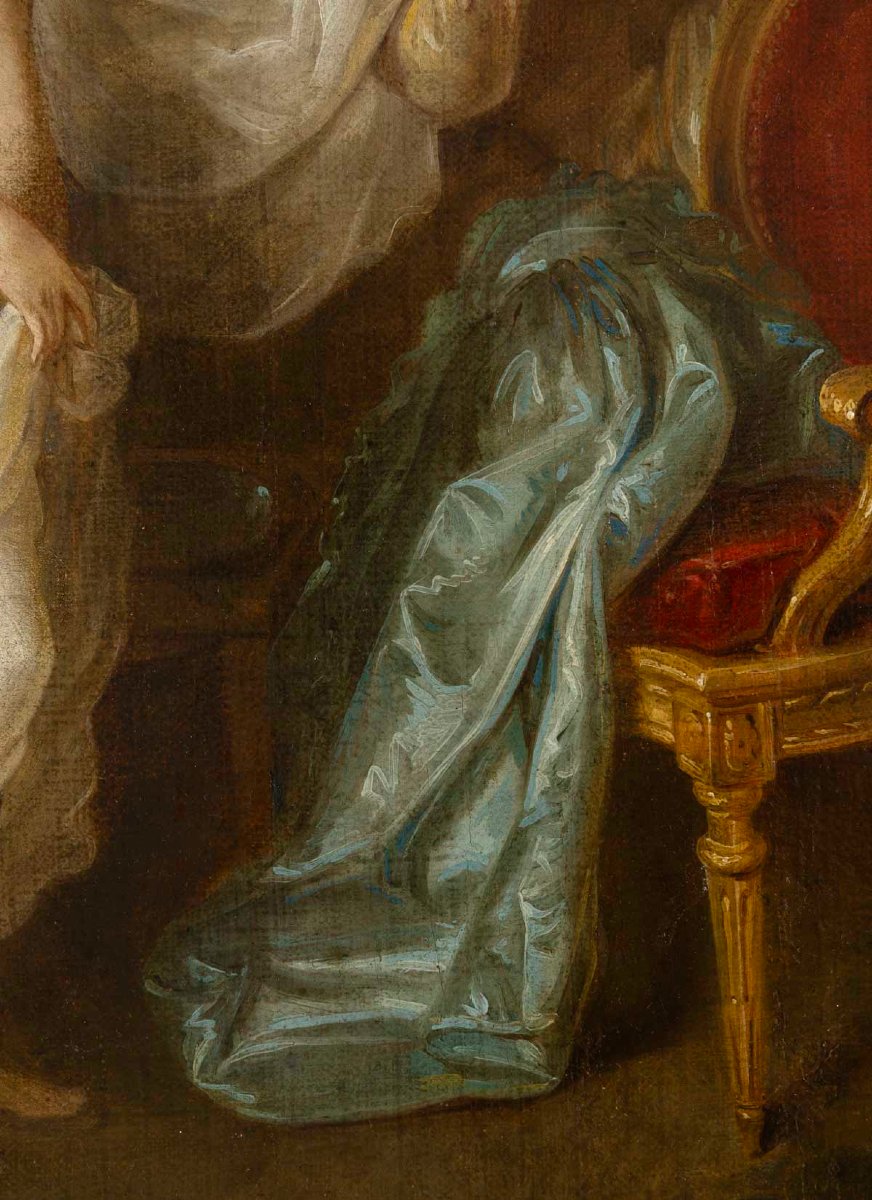The Bedroom, Attributed To Jean-baptiste Charpentier (1728-1806) -photo-5